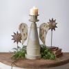 Angel Pillar Candle Holder