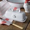 Porcelain Piglet Butter Dish - Cute and Functional Kitchen Accessory