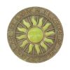 Radiant Sunburst Glow Stepping Stone - Outdoor Garden Pathway Decor