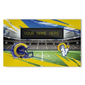 [Personalization Only] Official NFL Rams - 36" x 62" Personalized Washable Rug