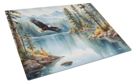 Eagle in Flight Glass Cutting Board Decorative Tempered Glass Kitchen Cutting and Serving Board Large Size Chopping Board