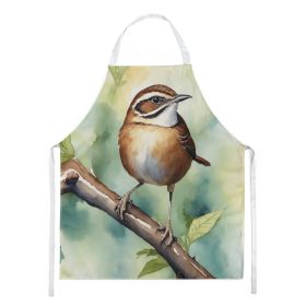 South Carolina Wren Apron Cooking Kitchen Server Baking Crafts Gardening for Adult Women Men, Unisex, Large, Multicolor