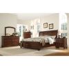 Baltimore King 4 Pc Storage Platform Bedroom Set Made with Wood in Dark Walnut