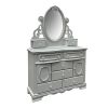 ACME Flora Jewelry Mirror(Optional), Gray Finish BD02206 ONLY MIRROR