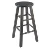 Element 2-Pc Square Leg Counter Stools; Oyster Gray