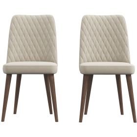 Katie Mid-Century Modern Velvet Dining Chair (Set of 2)