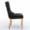 Furniture, Collection Modern, High-end Tufted Solid Wood Contemporary Velvet Upholstered Dining Chair with Golden Stainless Steel Plating Legs