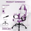 Gaming Chair, Video Game Chairs Breathable PU Leather, Comfy Computer Chair, Racing E-Sport Gamer Chair For Adults kids