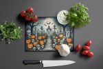 NEW Calaveras Sugar Skulls Spooky Halloween Glass Cutting Board Decorative Tempered Glass Kitchen Cutting and Serving Board Large Size Chopping Board