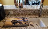 Lions at Dawn Dish Drying Mat Absorbent Dish Drying Mat Pad for Kitchen Counter Dish Drainer Mat for Countertop, 14 x 21", Multicolor