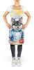 Alaskan Klee Kai The Chef Apron Cooking Kitchen Server Baking Crafts Gardening for Adult Women Men, Unisex, Large, Multicolor