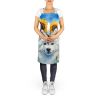 American Eskimo in Sunflowers Apron Cooking Kitchen Server Baking Crafts Gardening for Adult Women Men, Unisex, Large, Multicolor