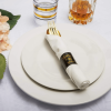 Serves 12 Gold Plastic Silverware Set for 40th Birthday Party Supplies, Cheers to 40 Years Disposable Cutlery Flatware with Napkin