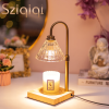 Sziqiqi Candle Warmer Lamp with 2 Bulbs Compatible with Large Jar Candle Metal Candle Warmer Dimmable Candle Melter for Scented Candles Top-Down Candl