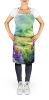 NEW New Jersey Violet in Watercolor Apron Cooking Kitchen Server Baking Crafts Gardening for Adult Women Men, Unisex, Large, Multicolor