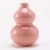 3.4oz Pink Small Wine Jug Gourd Ceramic White Wine Jar Antique Style Empty Flask Flagon