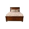 Baltimore King 4 Pc Storage Platform Bedroom Set Made with Wood in Dark Walnut