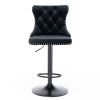 Furniture,Swivel Velvet Barstools Adjusatble Seat Height from 25-33 Inch,17.7 inch base